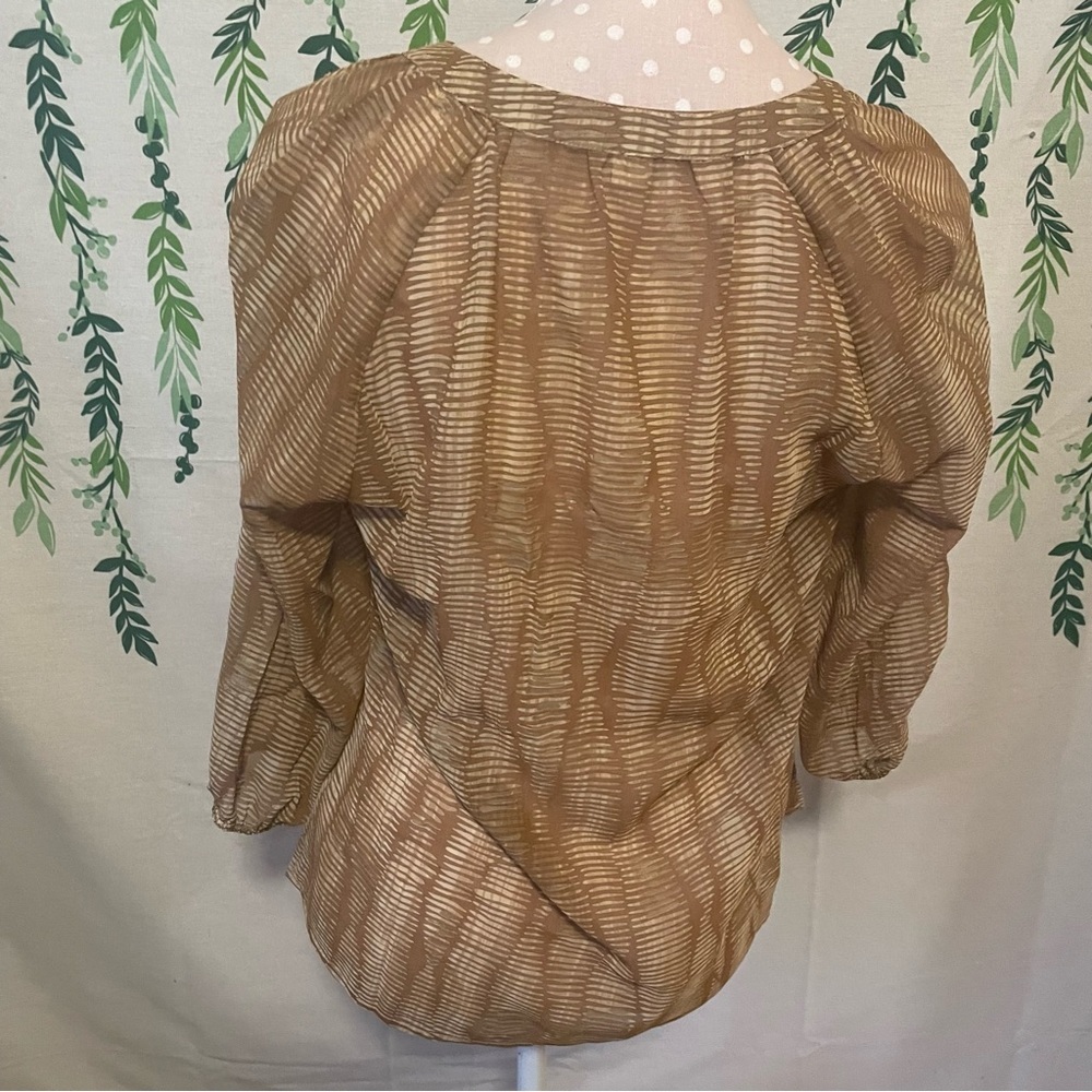 Size XS Coldwater Creek Sheer Blouse D2 - Picture 4 of 4
